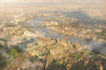 Aerial View of Westminster by 
																	David Shepherd
