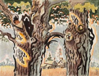 Ancient Maples in August by 
																	Charles Burchfield