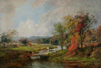 October by 
																	Jasper Francis Cropsey