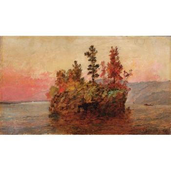 Island in the Hudson by 
																	Jasper Francis Cropsey